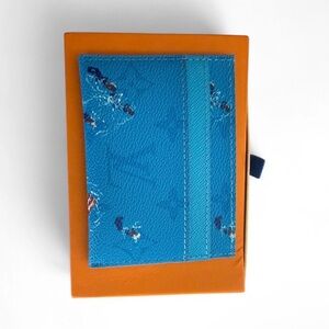 LV Louis Vuitton Card Holder Blue Lagoon Pool Wallet - Excellent Card Holder